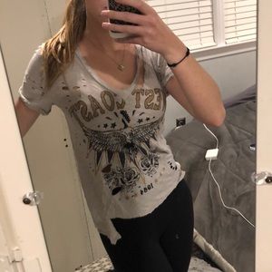 Cool distressed t shirt!